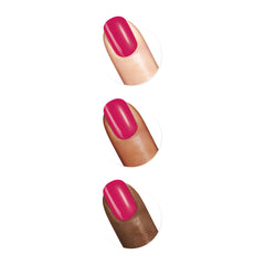 Sally Hansen color swatches on paper showing opaque coverage and glossy finish advantage