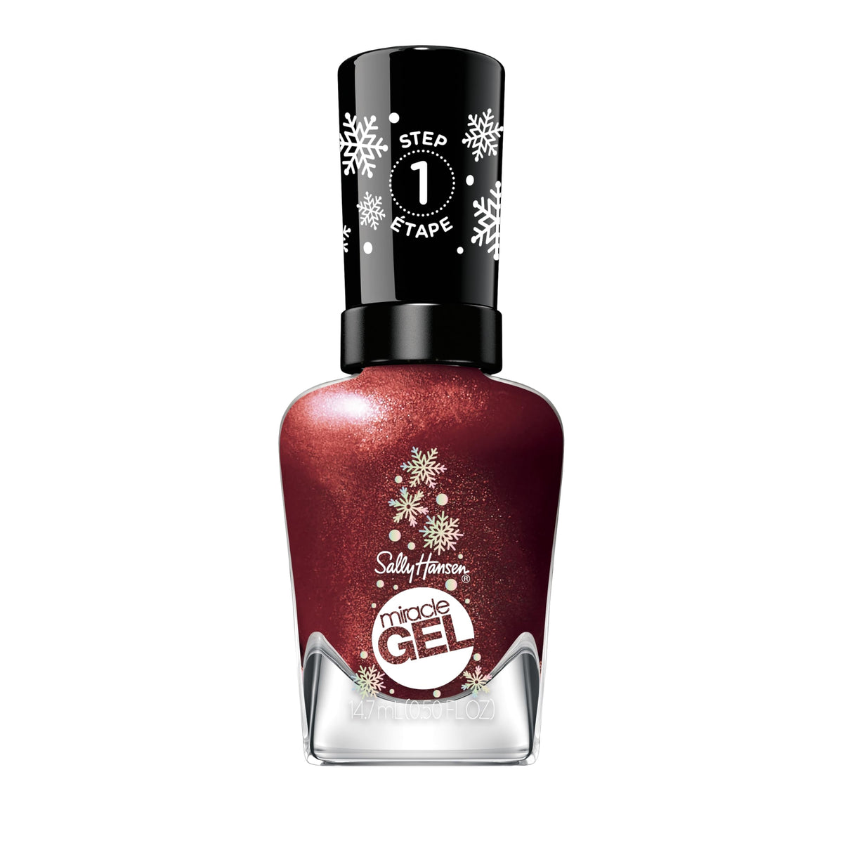 Sally Hansen Holiday Romance front bottle showing label and color for easy identification