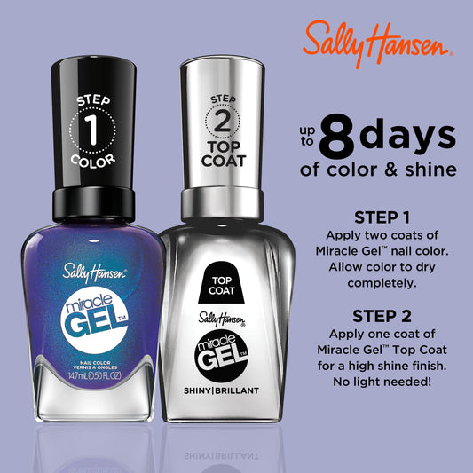 Sally Hansen Hyp-Nautical brush stroke demonstrating smooth application and even coverage
