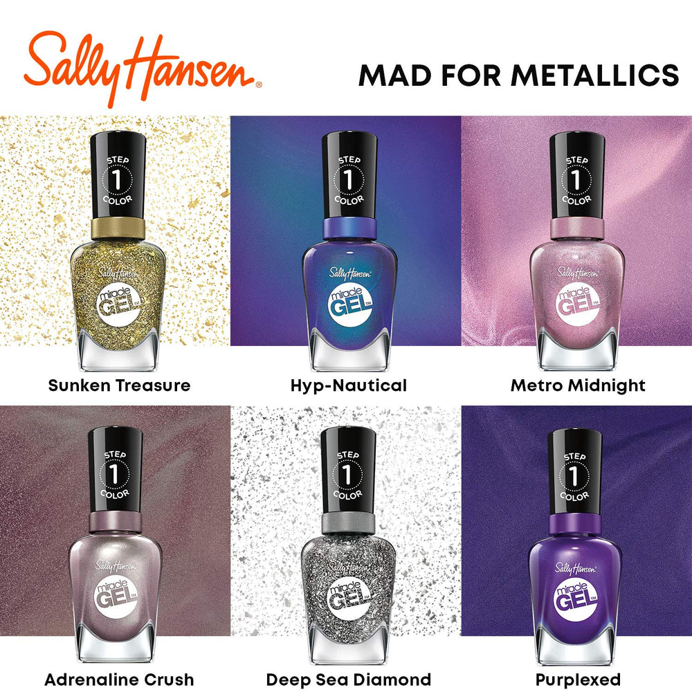 Sally Hansen Hyp-Nautical lifestyle flatlay on vanity showing salon-quality at-home benefit