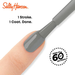 Sally Hansen brush close-up demonstrating smooth application and even coverage benefit