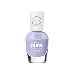 Sally Hansen bottle front view showing bright purple shade and glossy finish