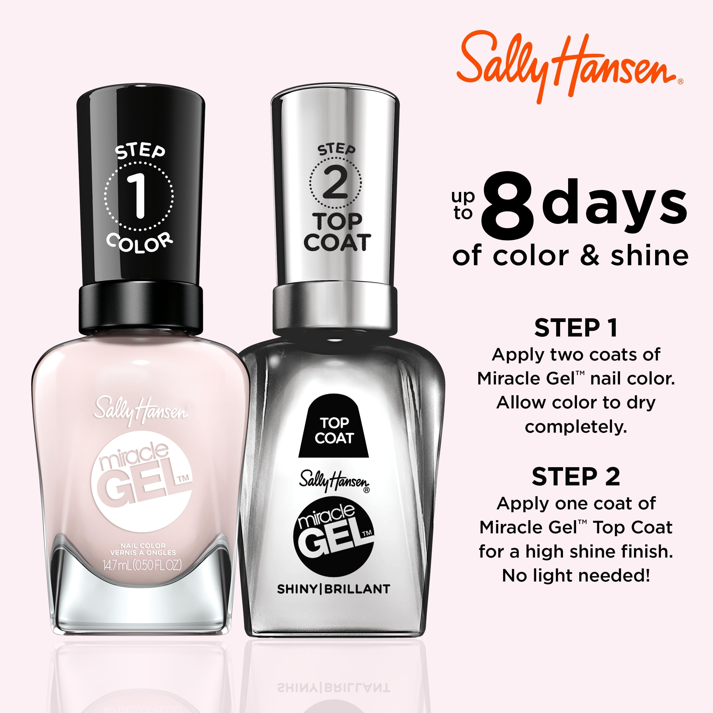 Sally Hansen brush and cap detail demonstrating smooth, easy application