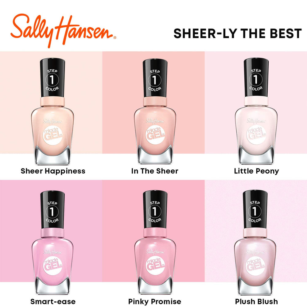 Sally Hansen close-up of cured nail surface showing high-shine durability
