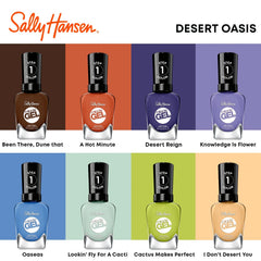 Lifestyle flatlay with Sally Hansen polish creating an earthy, desert look