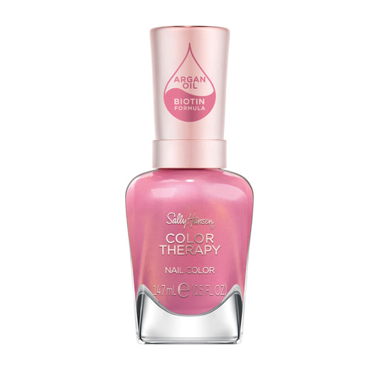 Sally Hansen Mauve Mantra front bottle showing shade and label benefit
