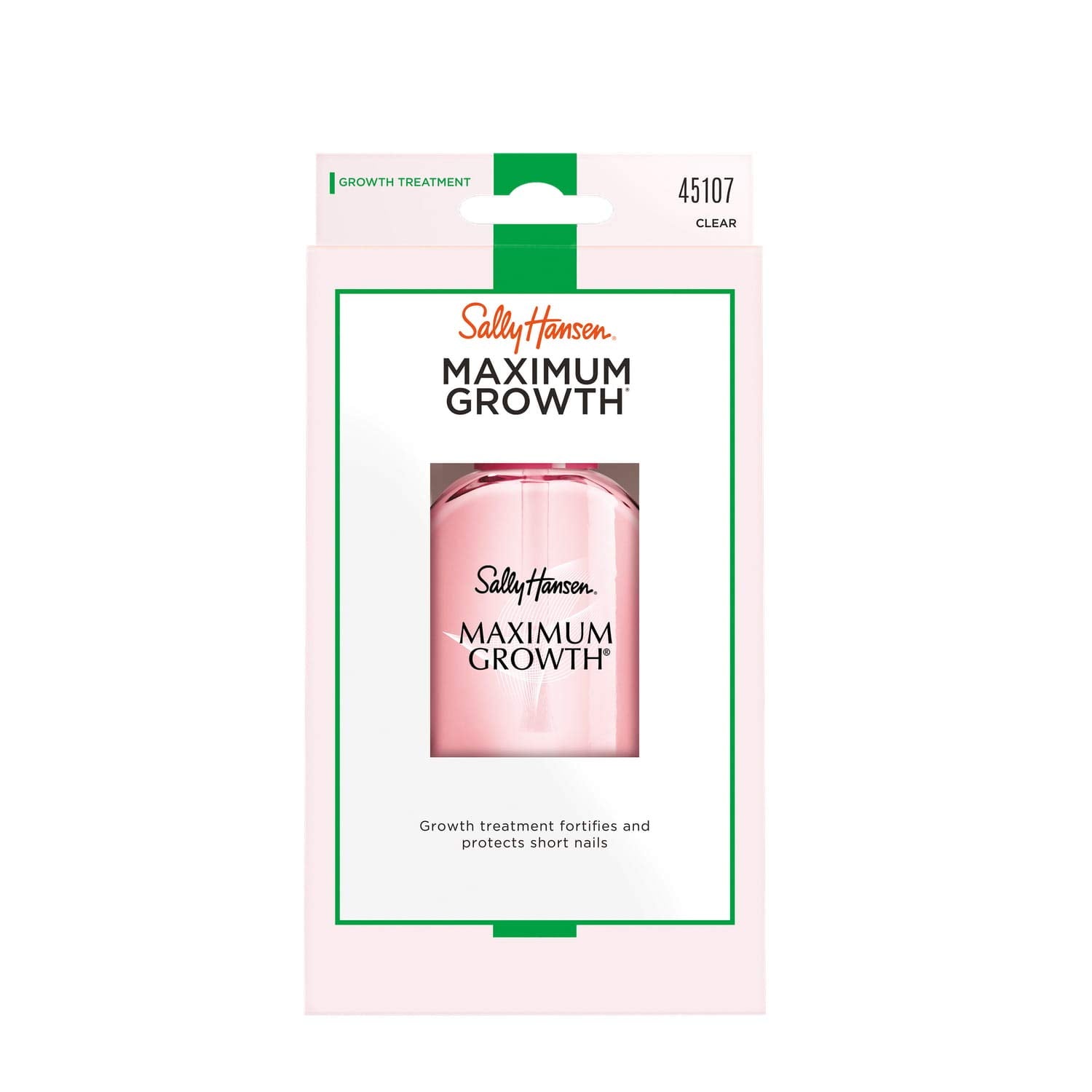 Sally Hansen brush applicator delivering even base coat coverage