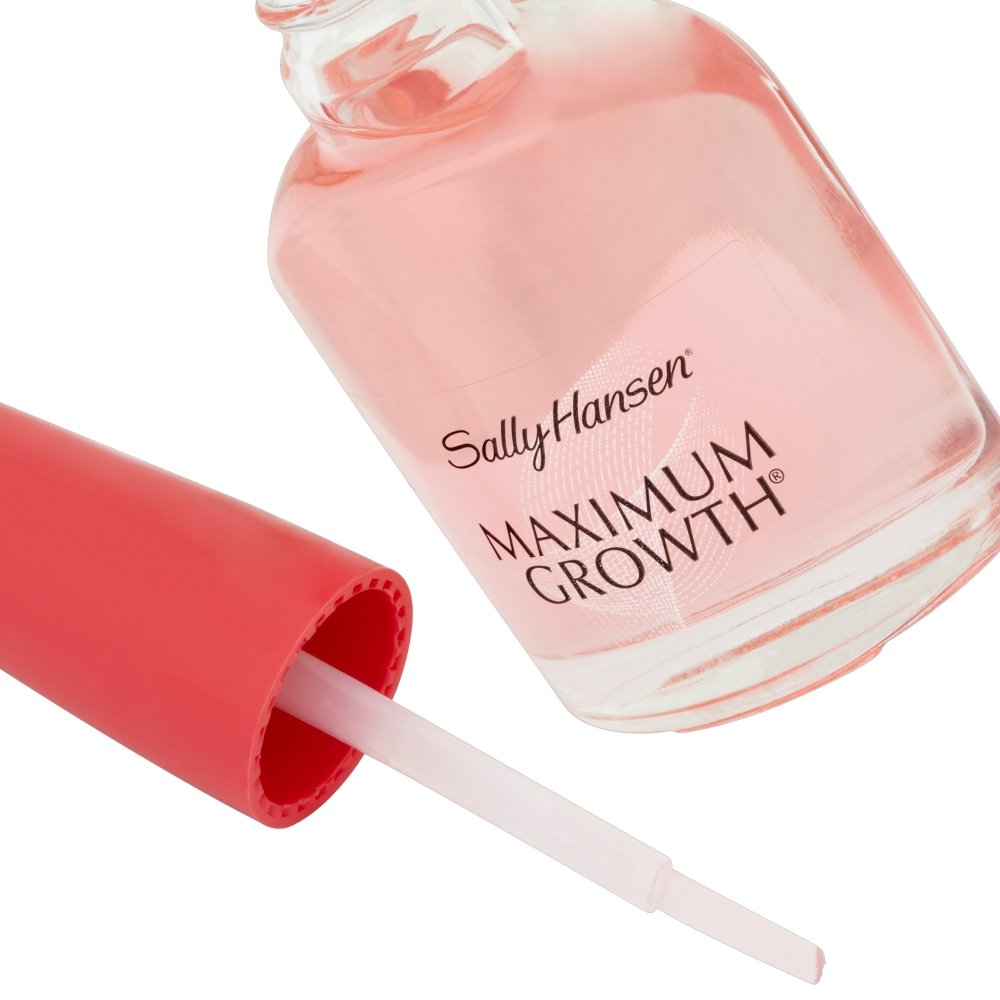 Sally Hansen clear polish texture showing smooth, non-streaky finish
