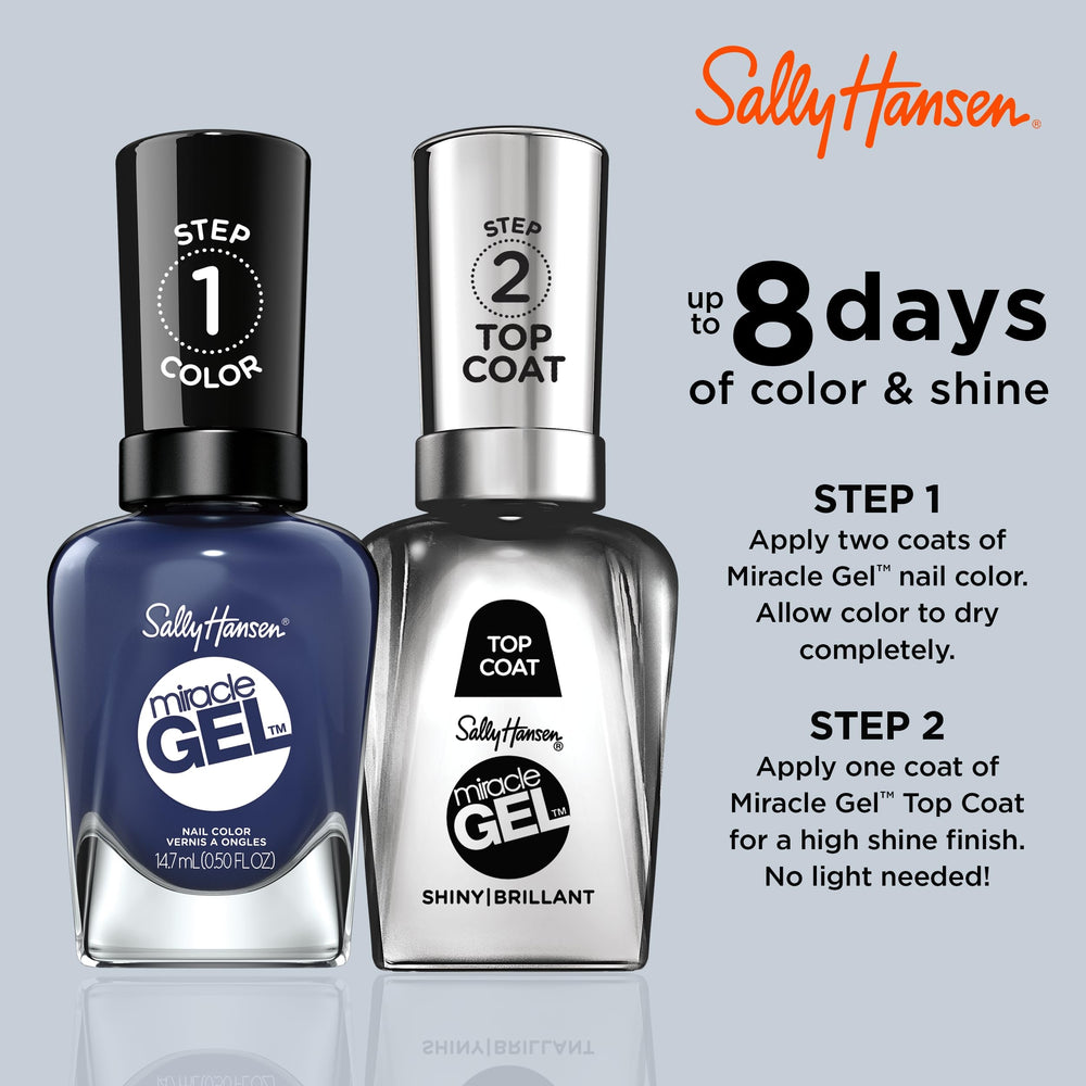 Sally Hansen brush stroke of Midnight Mod illustrating smooth application