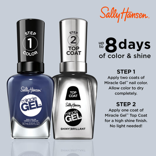 Sally Hansen brush stroke of Midnight Mod illustrating smooth application