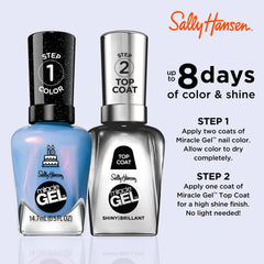 Sally Hansen brush applying polish highlighting smooth application benefit