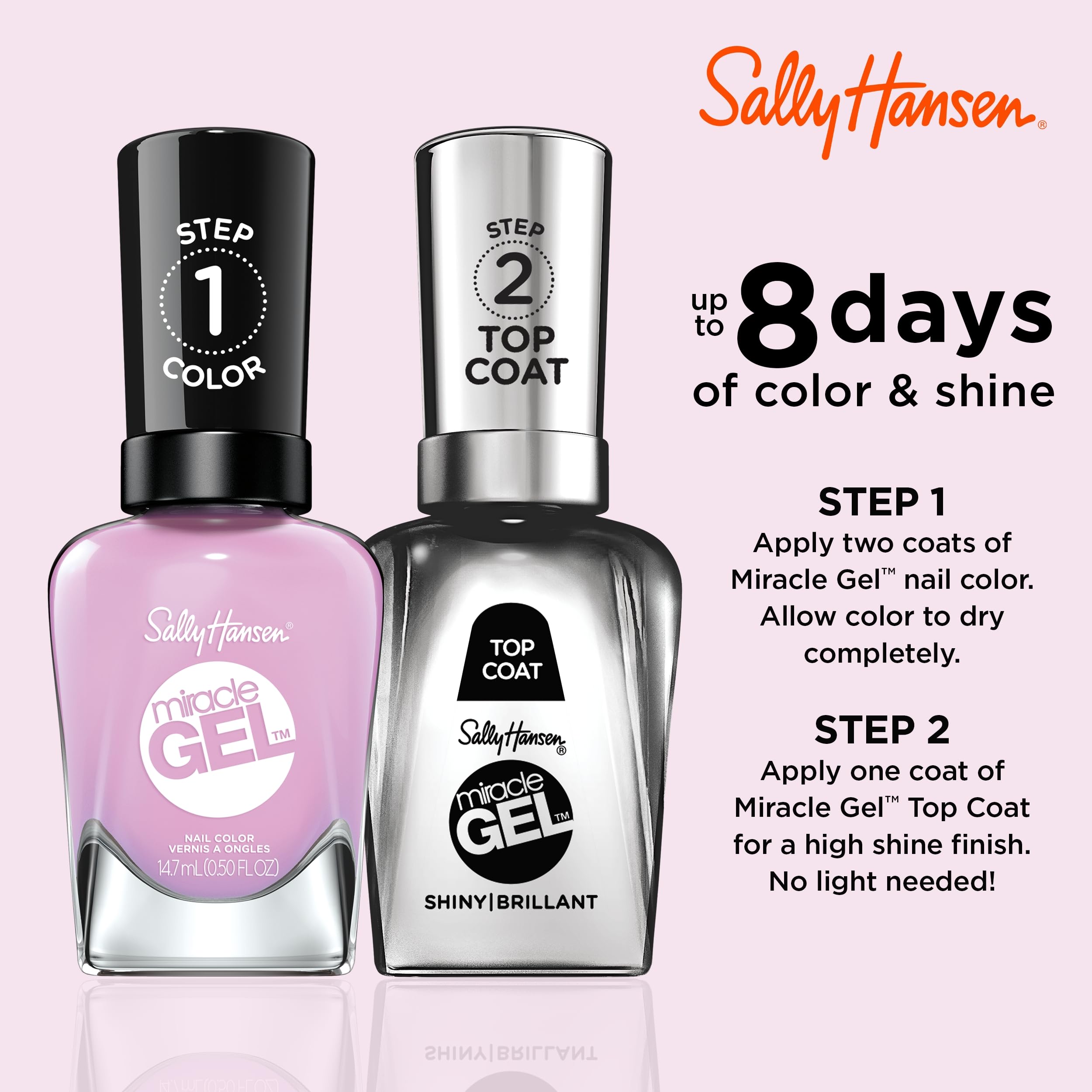 Sally Hansen brush close-up delivering smooth strokes for even application benefit