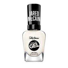 Sally Hansen bottle front view showing clear brand and clean white color benefit