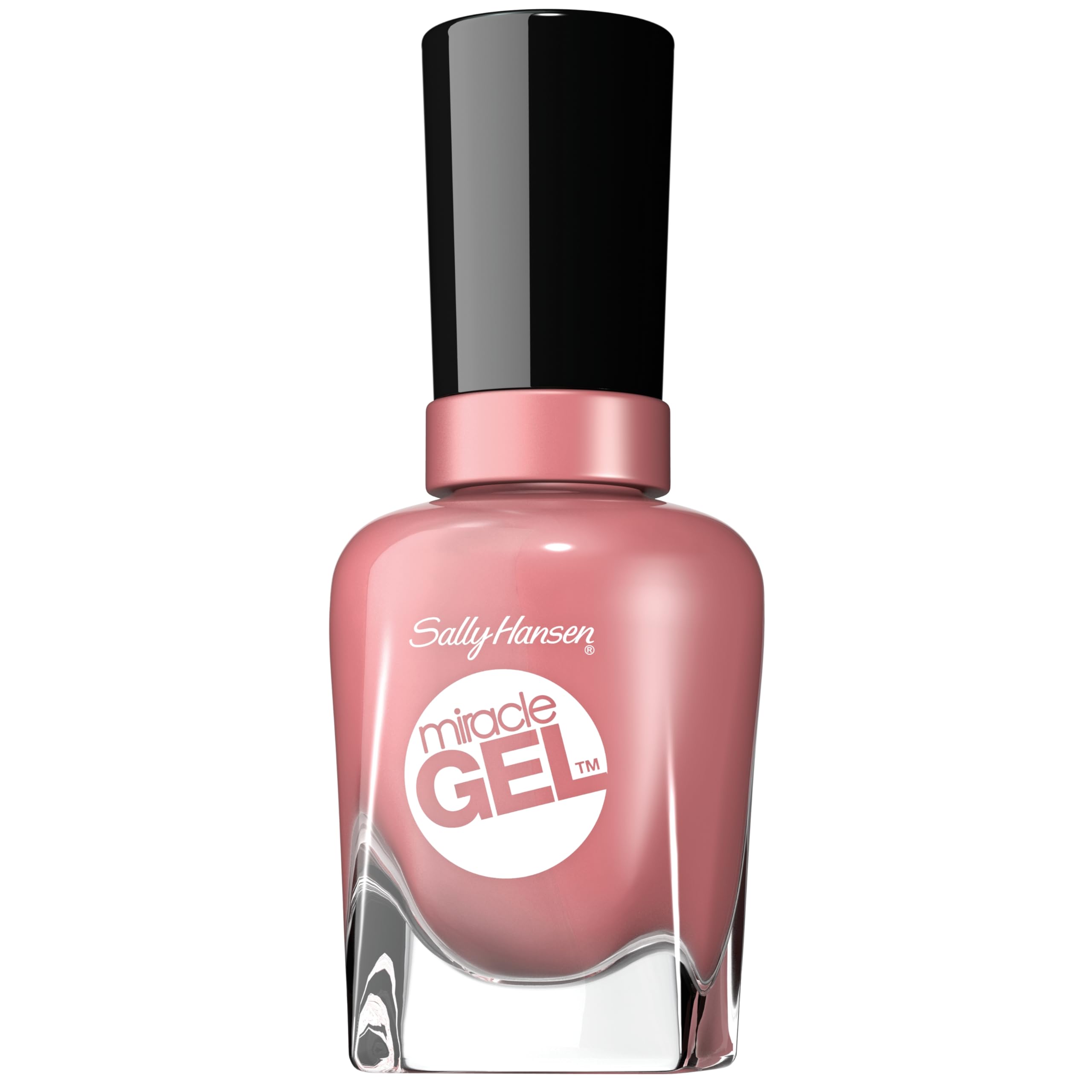 Sally Hansen bottle front showing mauve-olous color and branding benefits