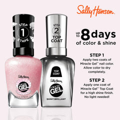 Sally Hansen brush close-up demonstrating smooth application and even coverage