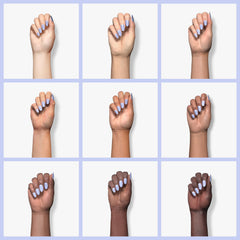 sally hansen on manicured hands lifestyle shot showing long-lasting glossy nails benefit
