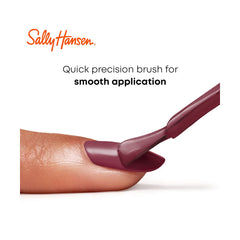 Sally Hansen nails wearing Tipsy Gypsy on hand showing long-lasting glossy finish and chip resistance