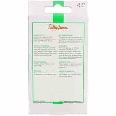 Sally Hansen bottle on dressing table lifestyle shot conveying daily routine convenience