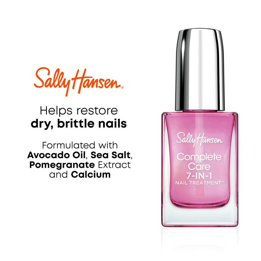 Sally Hansen before and after nails showing stronger, healthier-looking benefit
