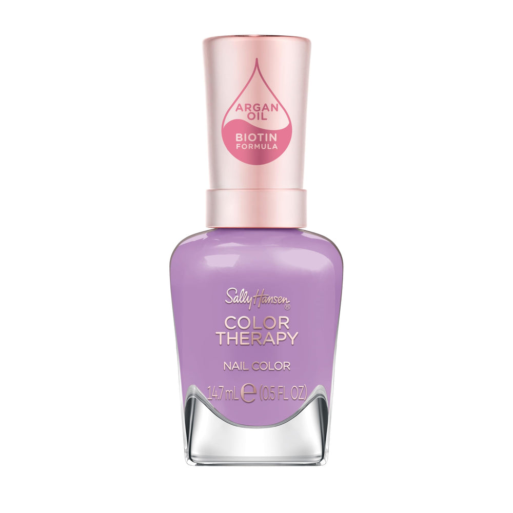 Sally Hansen bottle front packaging showing Pamper Me Purple for salon-style color