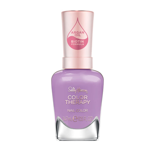 Sally Hansen bottle front packaging showing Pamper Me Purple for salon-style color