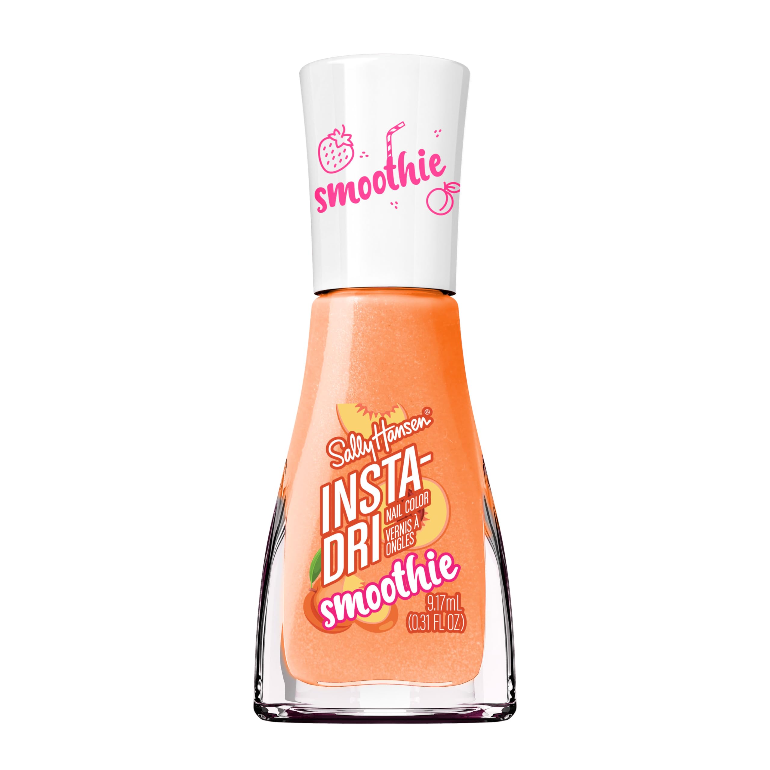Sally Hansen Peach Melba front bottle showing shade and label, quick color pick