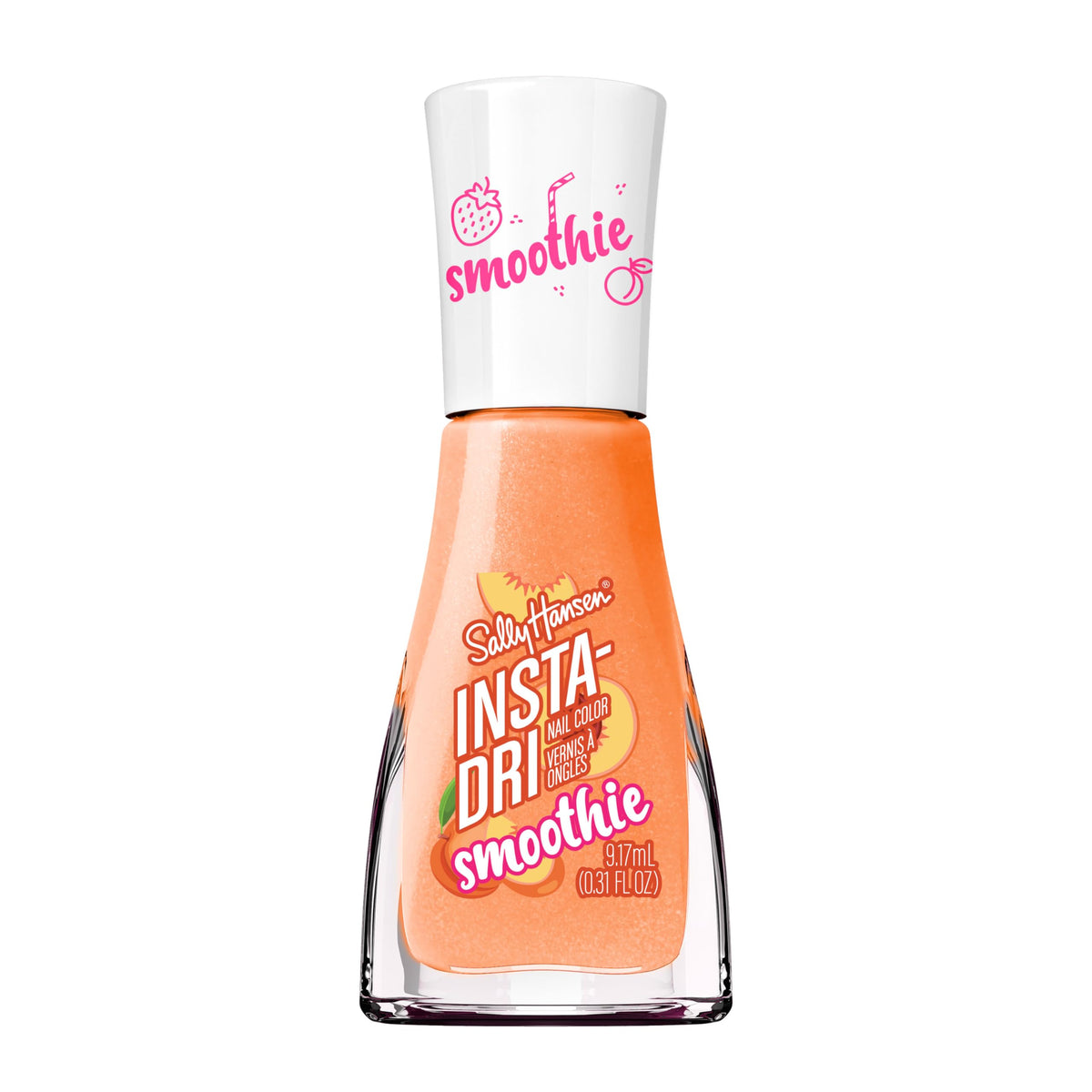 Sally Hansen Peach Melba front bottle showing shade and label, quick color pick
