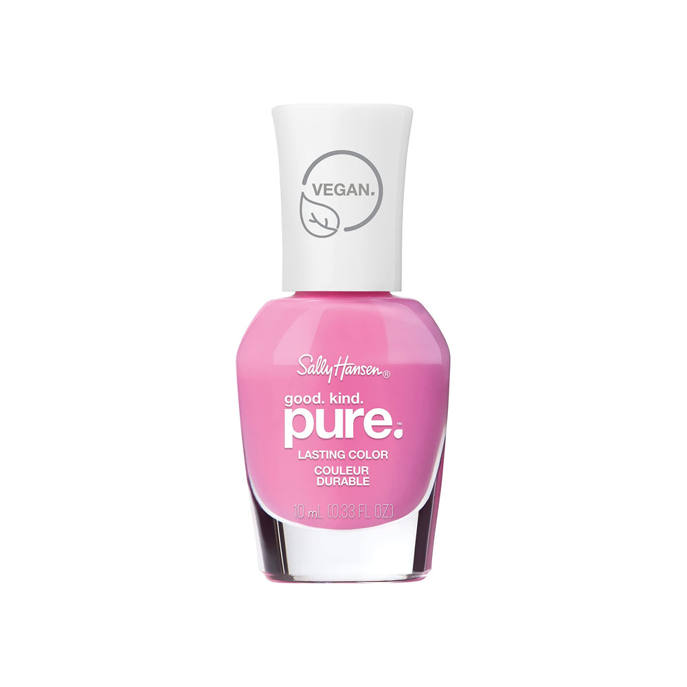 Sally Hansen front bottle showing bright pink shade and glossy finish