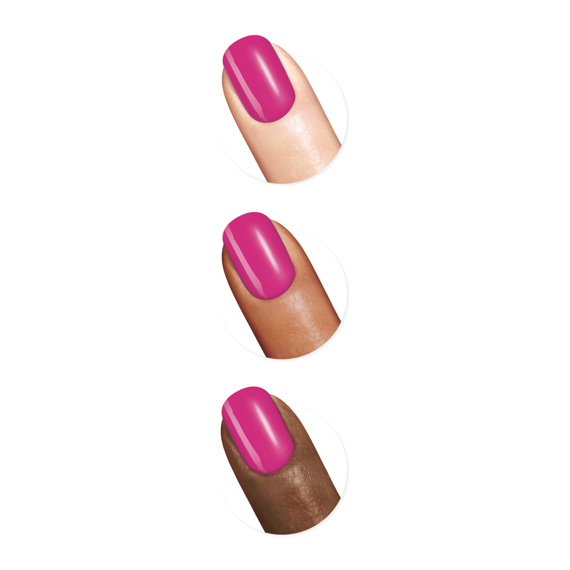 Sally Hansen painted nail swatch showing opaque coverage and rich pigment benefit