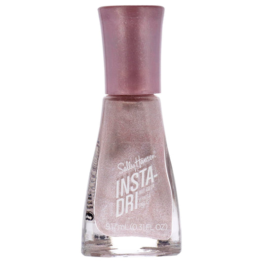 Sally Hansen bottle front view showing petal-to-the-metal color and quick-dry benefit