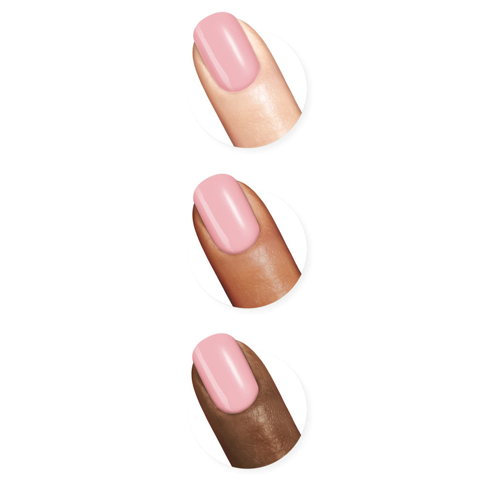 Sally Hansen Pinky Promise swatches showing true shade and easy color matching