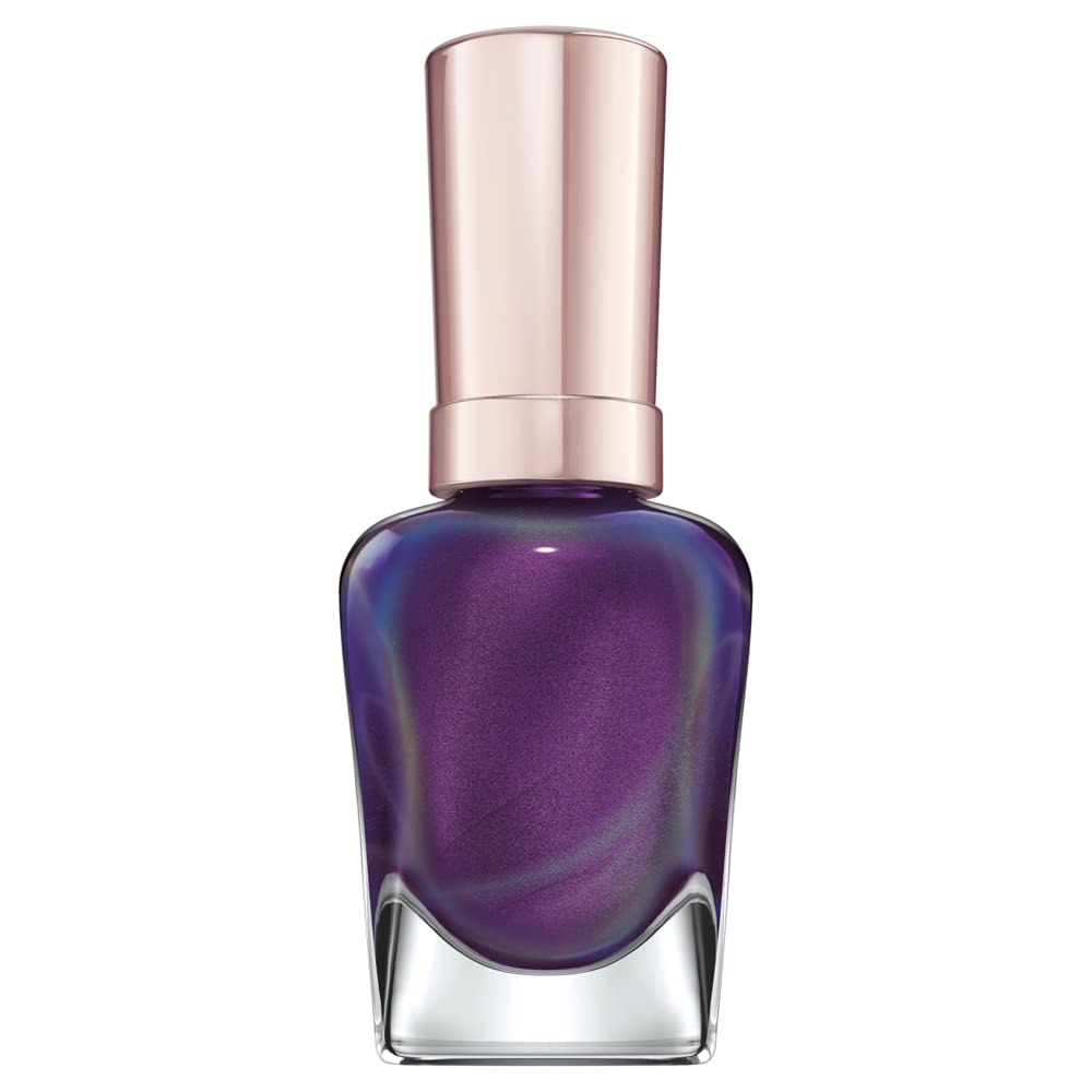 Sally Hansen Plum Euphoria brush stroke swatch showing smooth application and rich pigment benefit