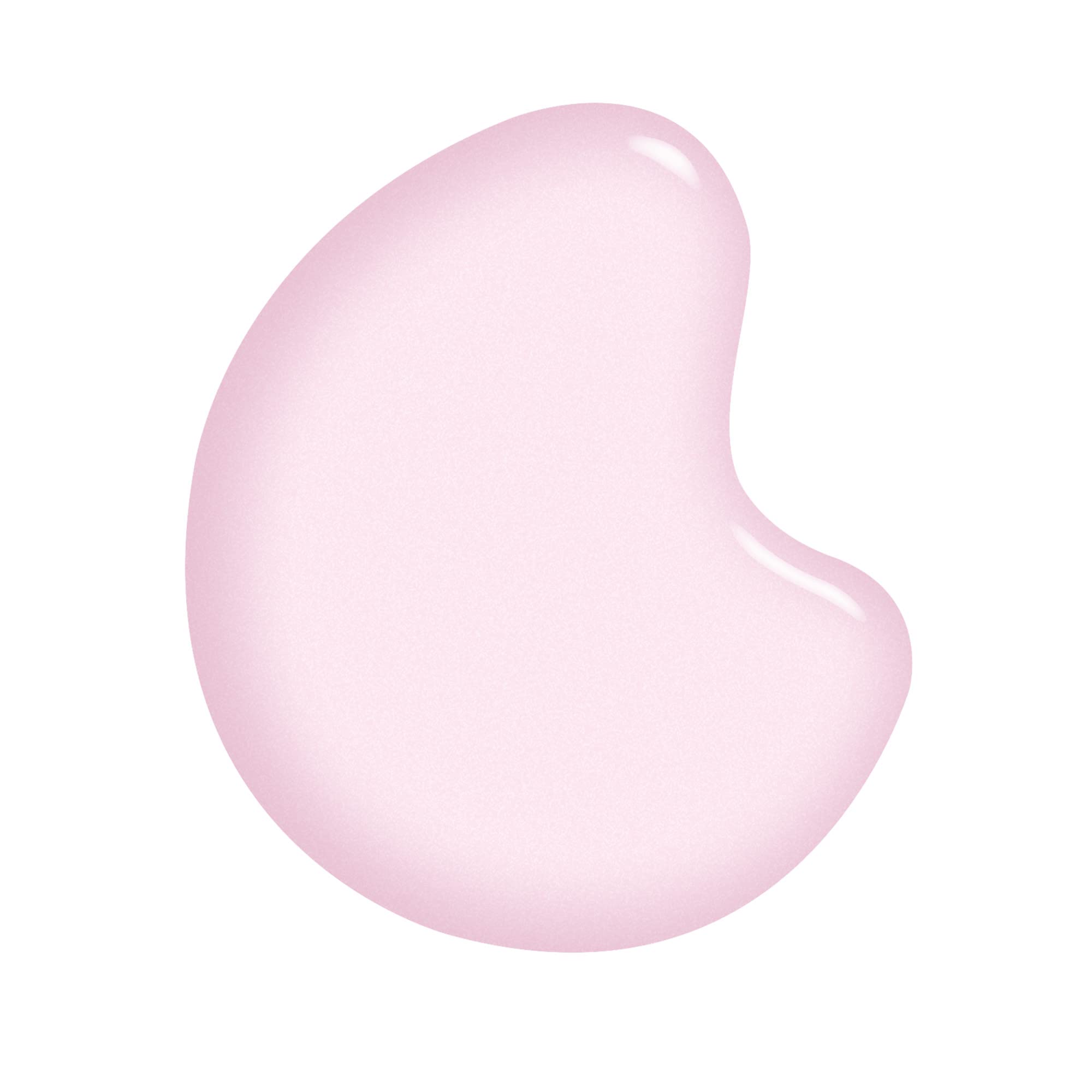 Sally Hansen Plush Blush 234 brush stroke on white, demonstrates smooth coverage benefit