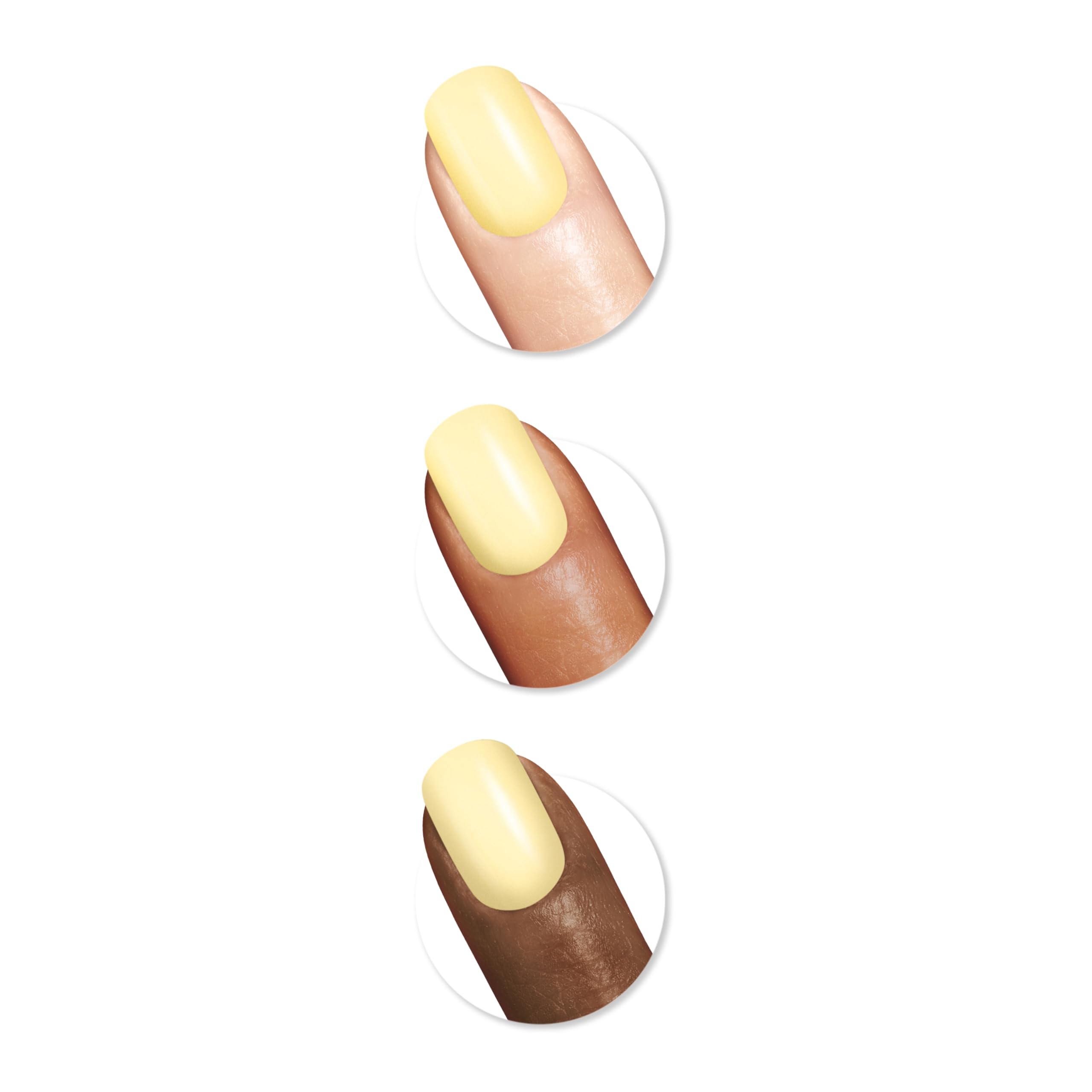 Sally Hansen brush applying Ray Of Light for smooth coverage and even application benefit