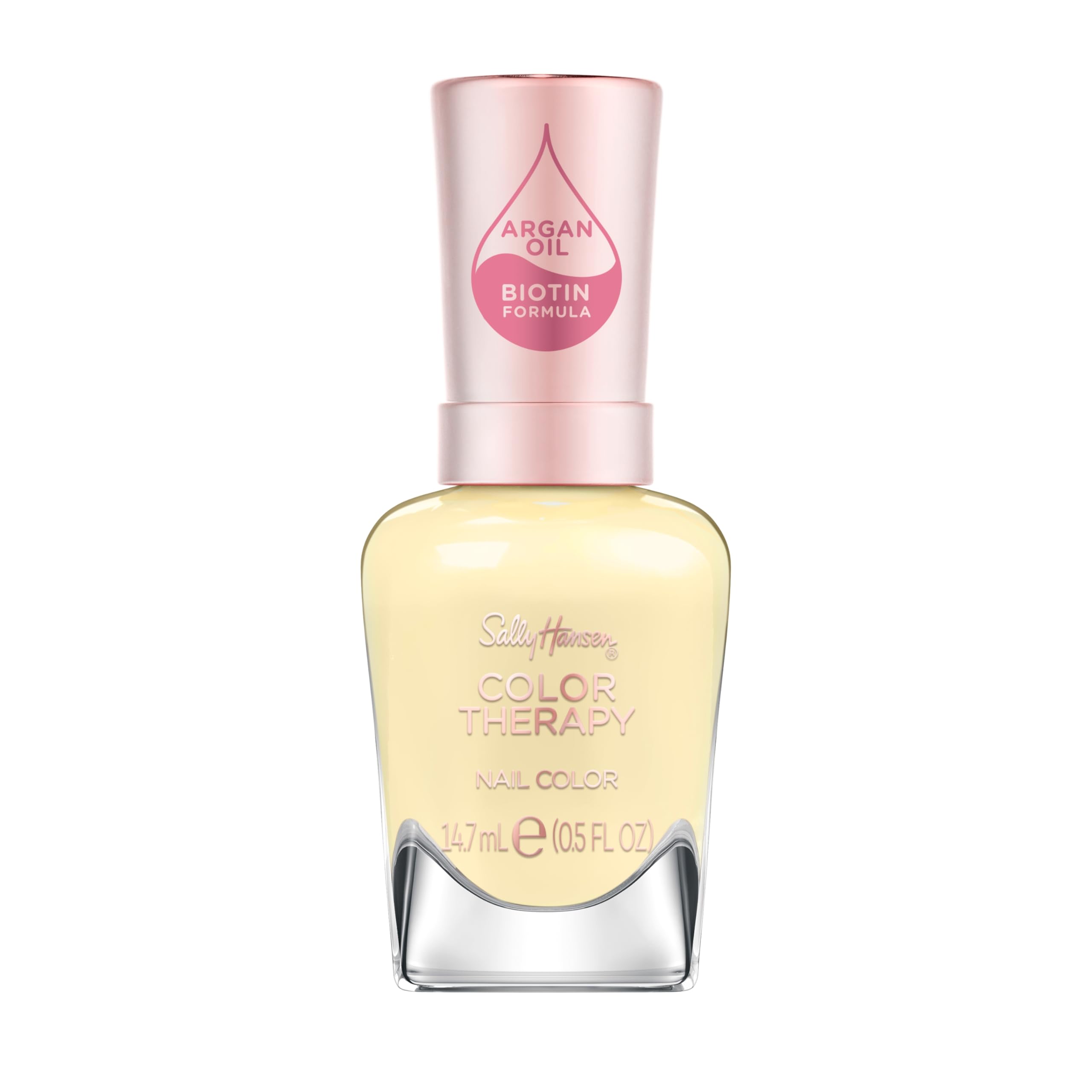 Sally Hansen Ray Of Light front bottle showing buttery yellow color and glossy finish