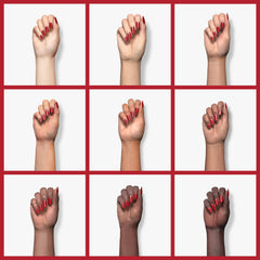Sally Hansen glossy texture close-up showing reflective shine and healthy look