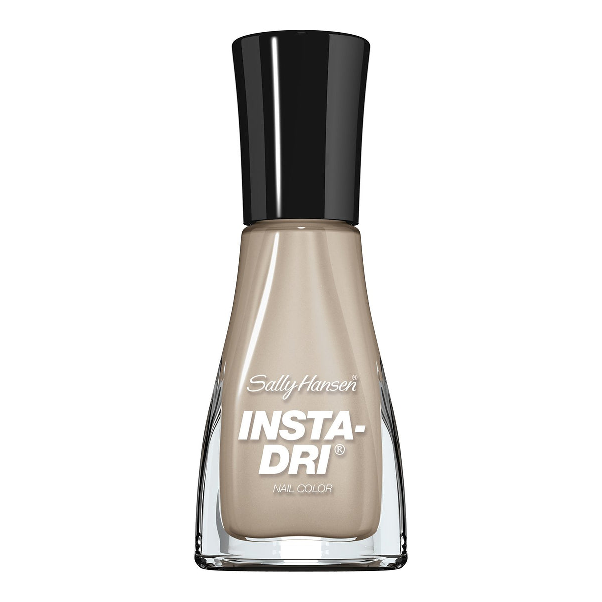 Sally Hansen bottle front showing Sand Storm color and glossy benefit