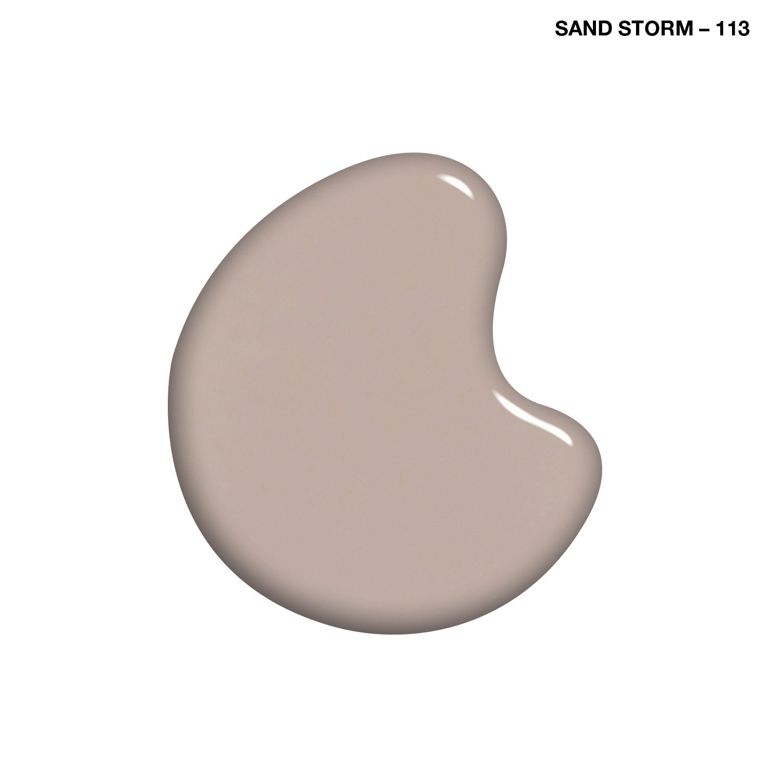 Sally Hansen manicure on nails illustrating durable, neutral finish benefit
