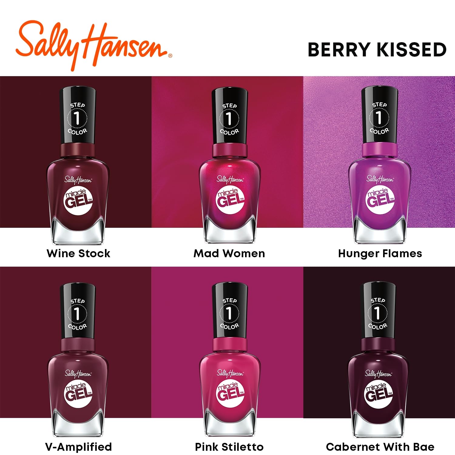 Sally Hansen polish on nails next to common objects showing true scale and size