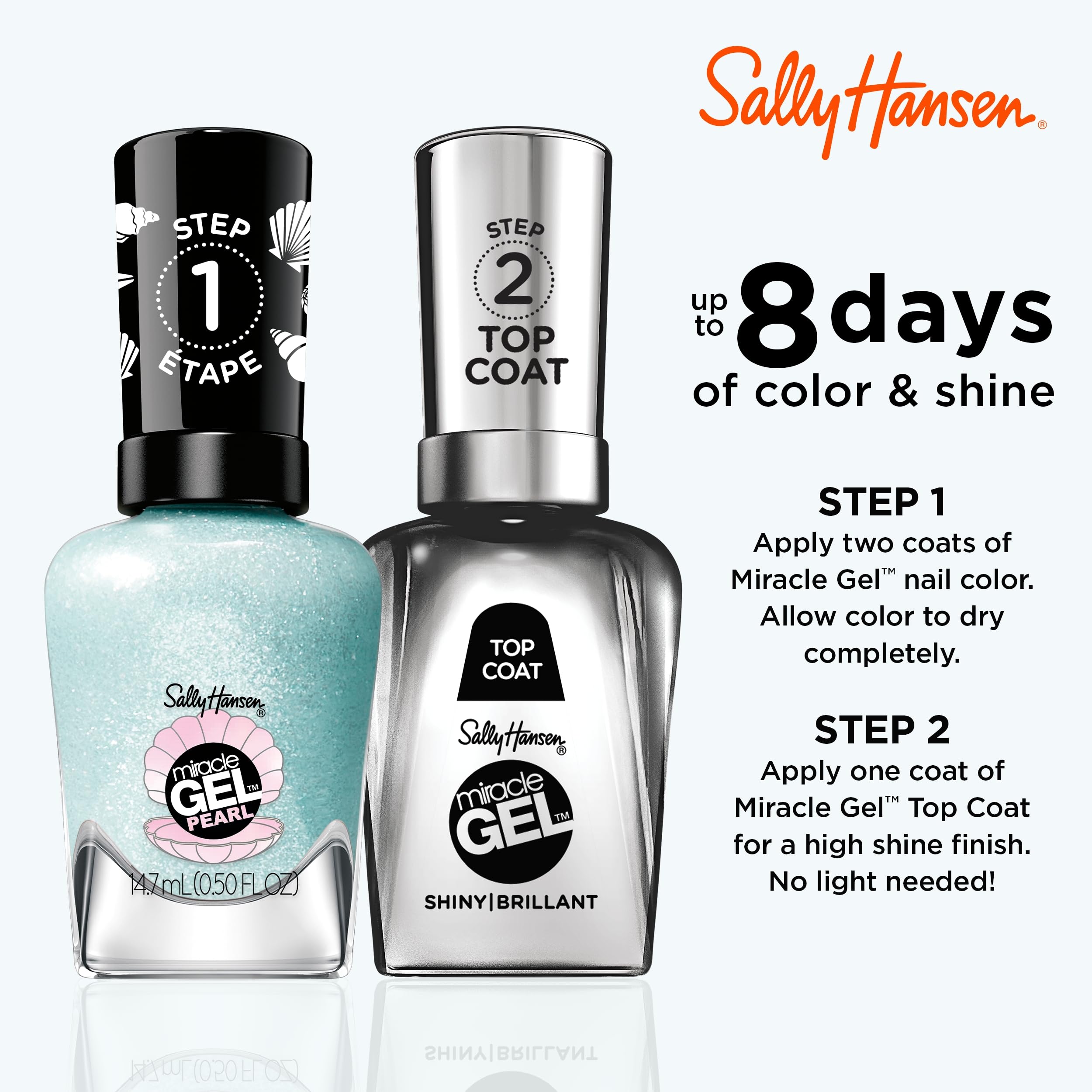 Sally Hansen brush detail demonstrating smooth application for even coverage