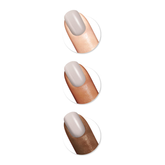 Sally Hansen brush stroke of Serenity Stone showing smooth application benefit