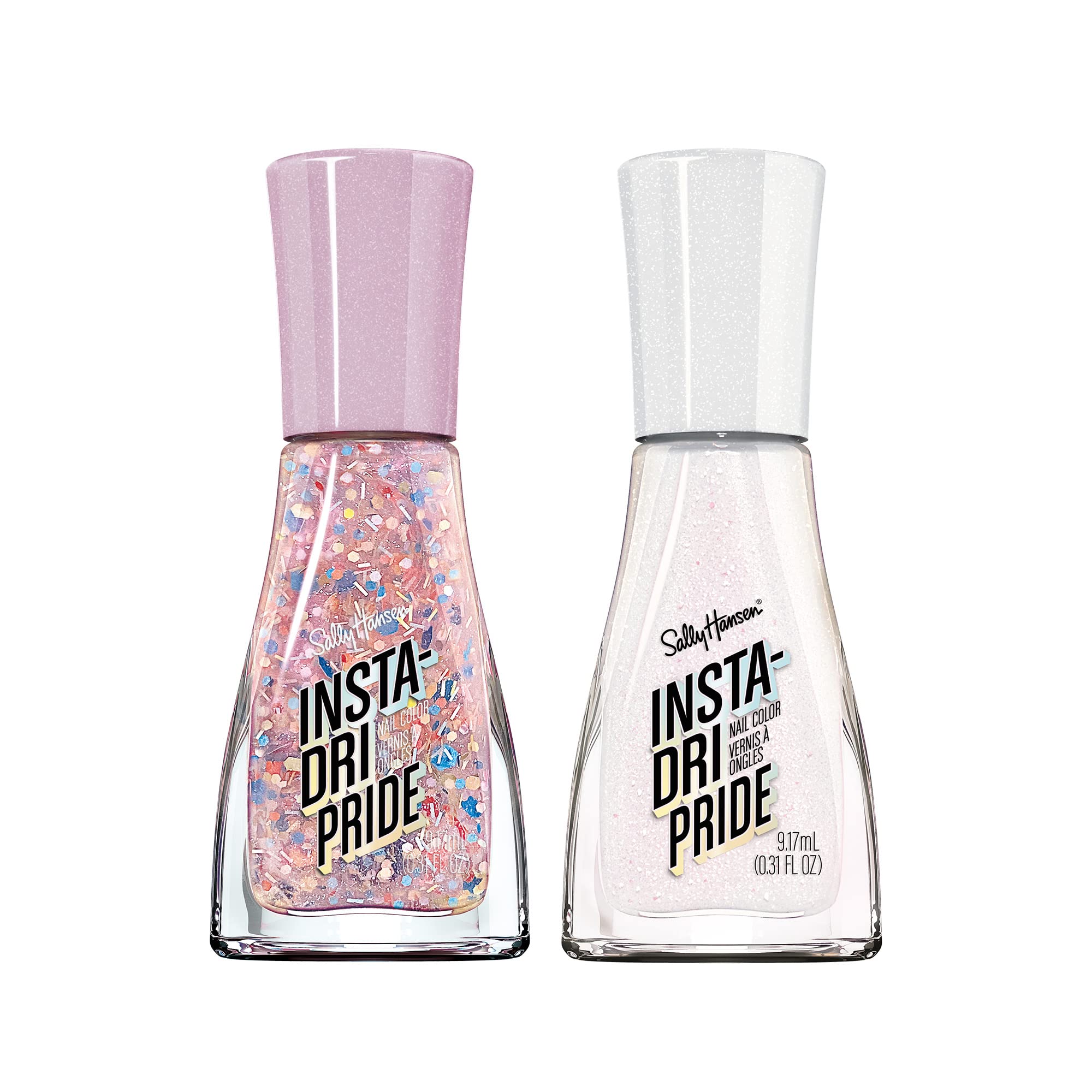 Sally Hansen shimmer shade close-up highlighting reflective finish and easy coverage
