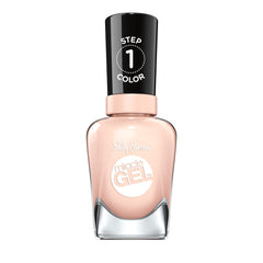 Sally Hansen front packaging showing shade Sheer Happiness and benefits