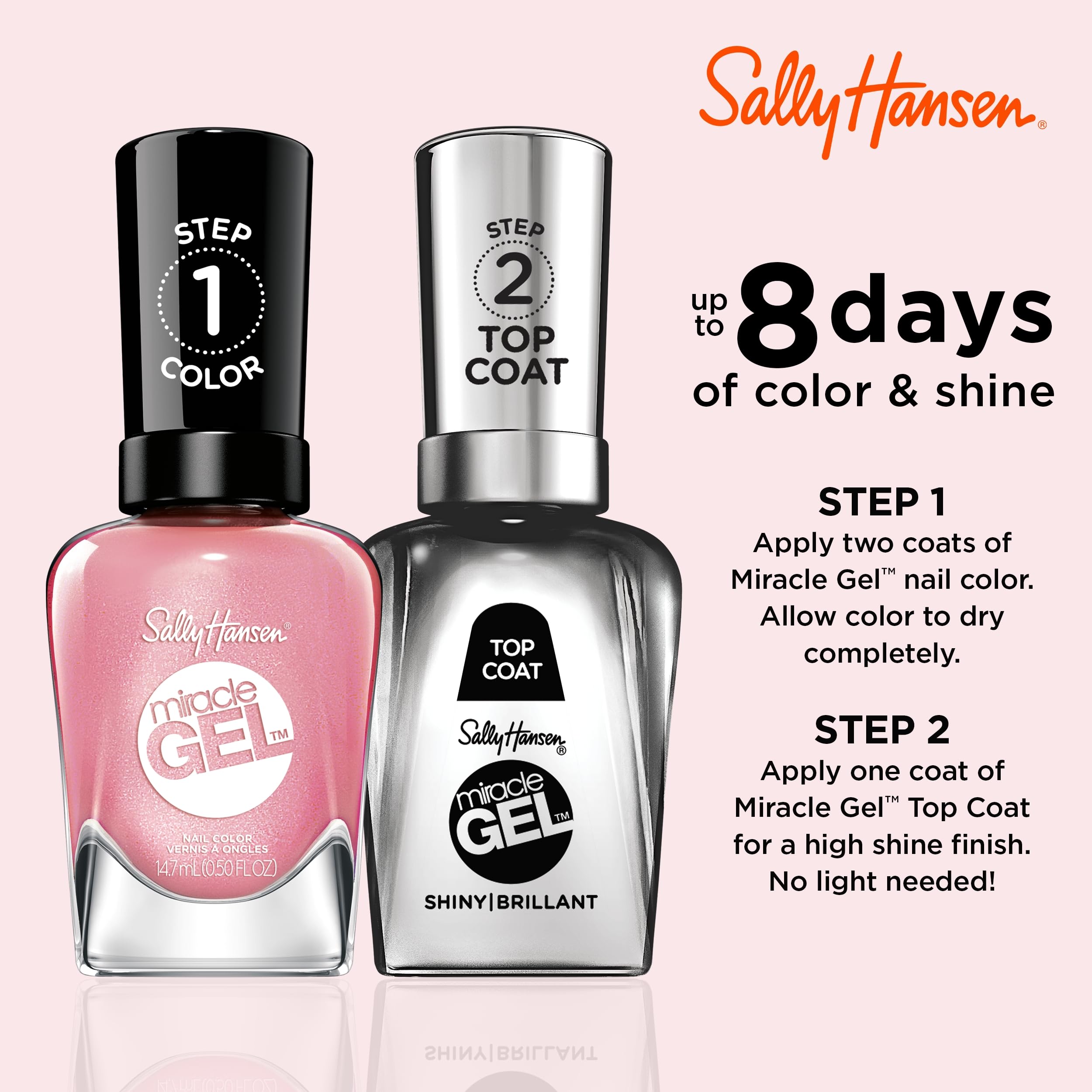 Sally Hansen brush applying polish showing smooth coverage and precision