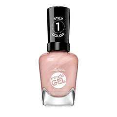Sally Hansen bottle front view showing Show Stop-Pearl color and glossy benefit