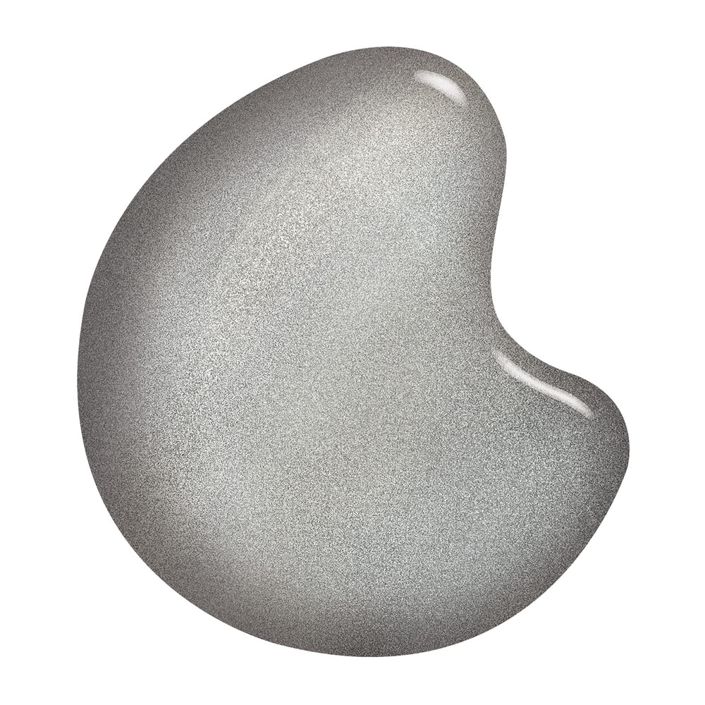Sally Hansen brush applying Silver Storm for streak-free coverage