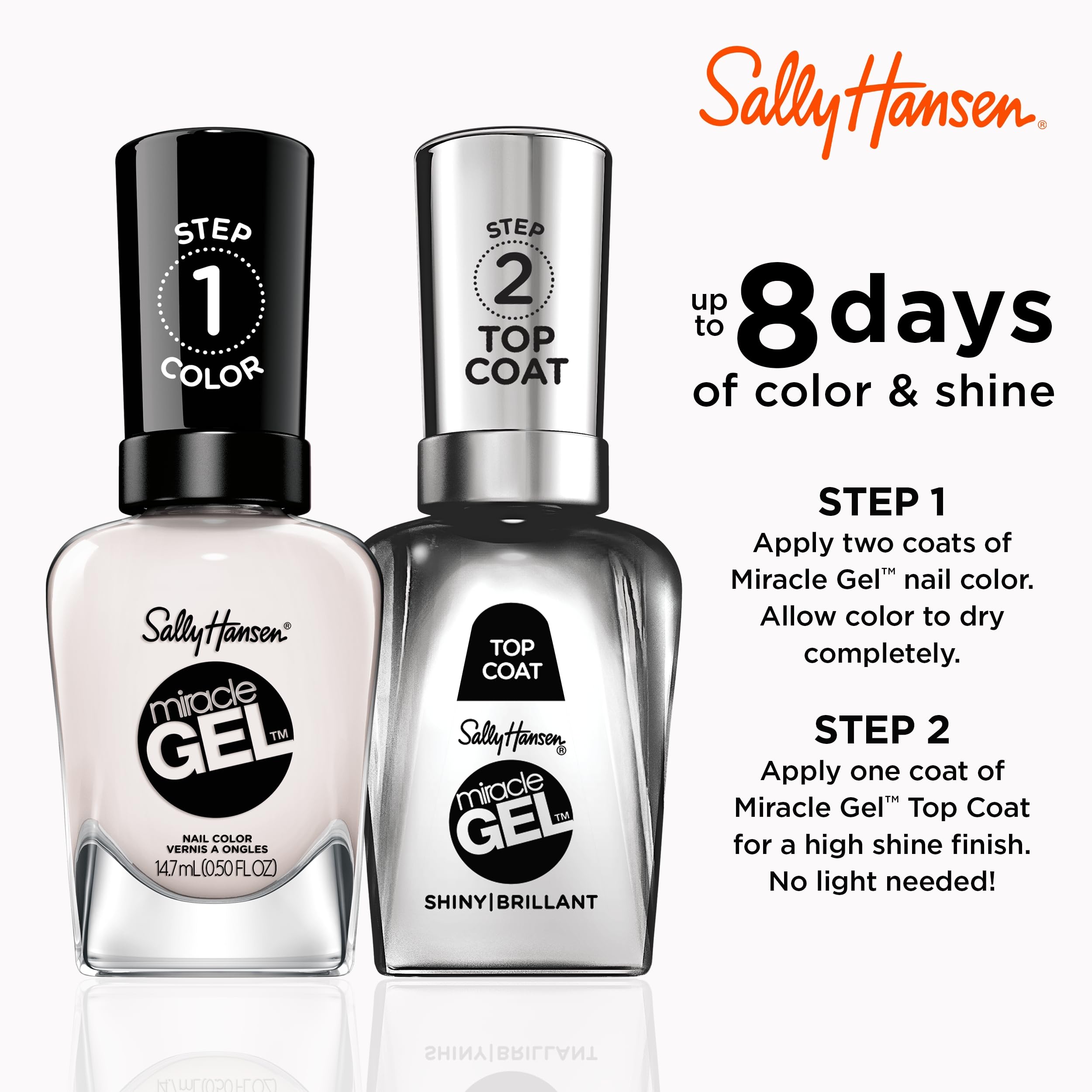 brush stroke of Sally Hansen Ski Bunny showing smooth application and even coverage