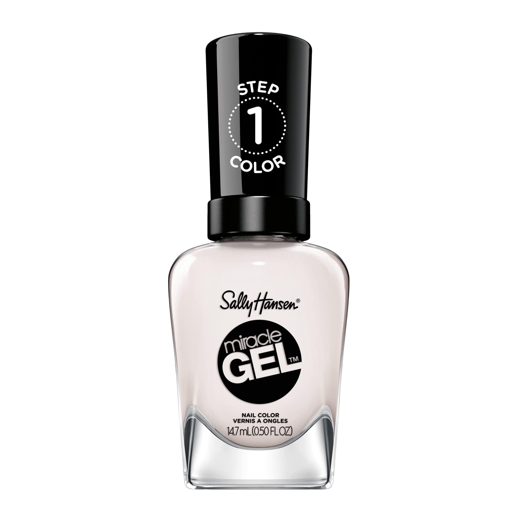 Sally Hansen bottle front packaging showing Ski Bunny off-white shade and glossy finish