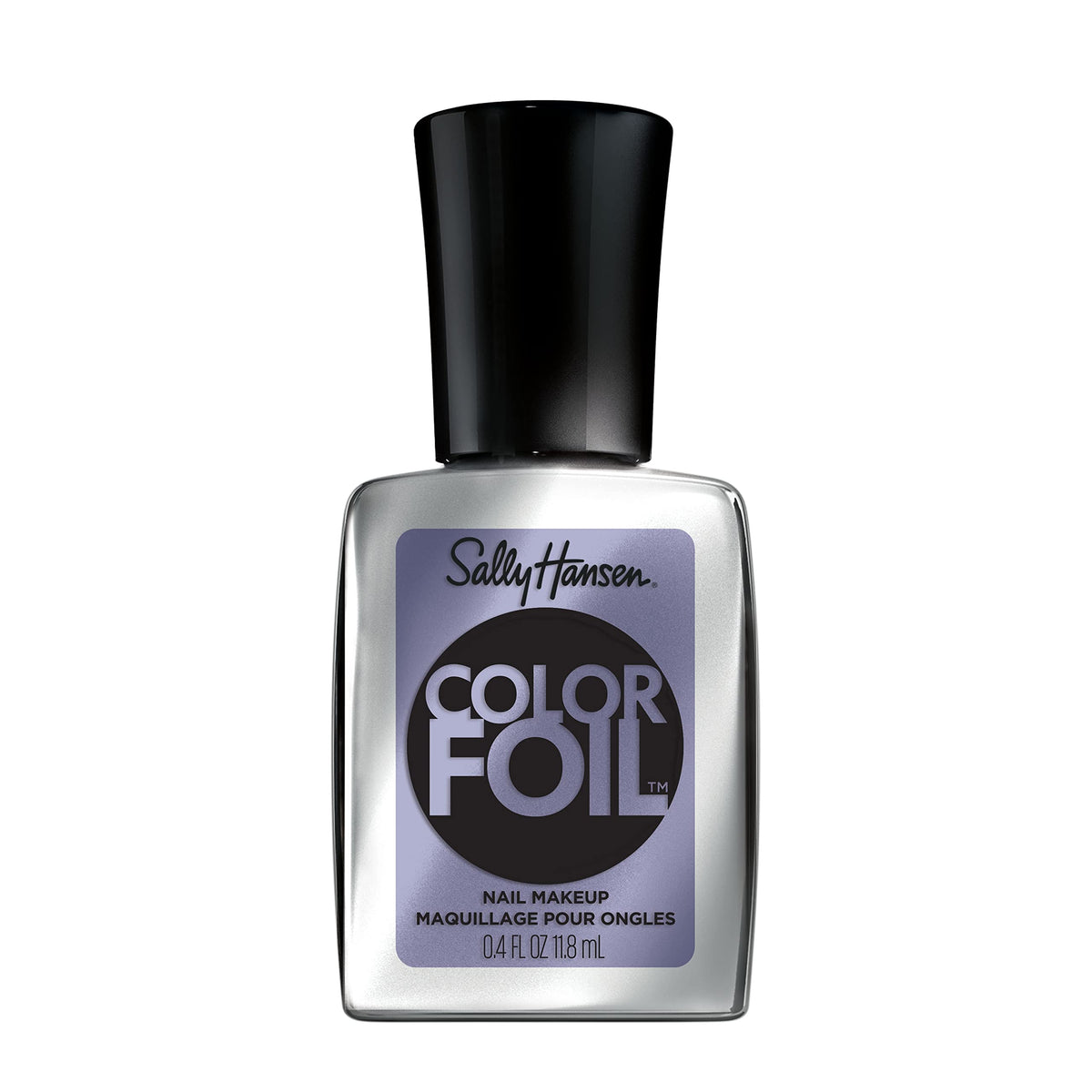 Sally Hansen Sky-fi front bottle showing metallic chrome color and glossy finish
