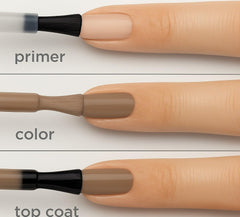 Sally Hansen color swatch close-up showing opaque, creamy coverage